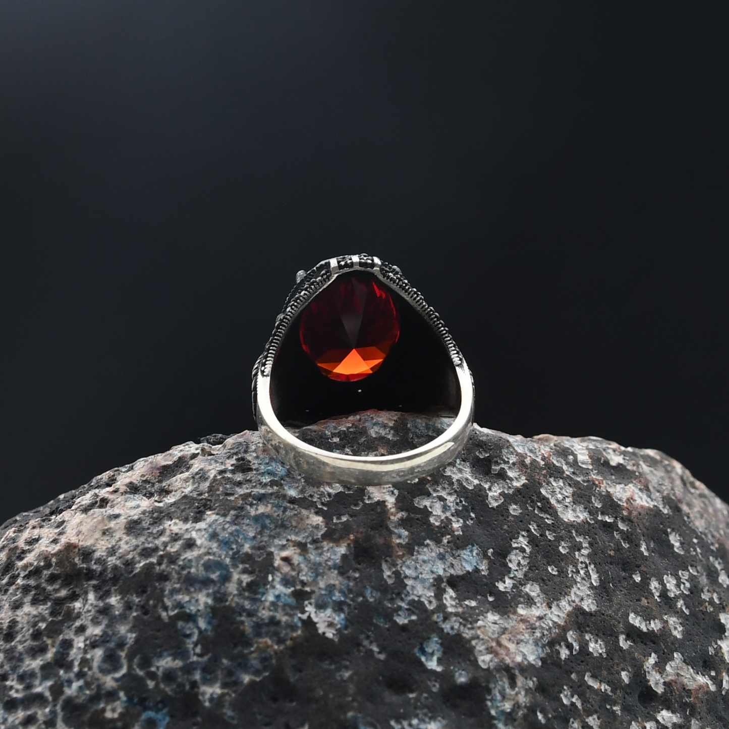 Akrep Figürlü Gümüş Yüzük