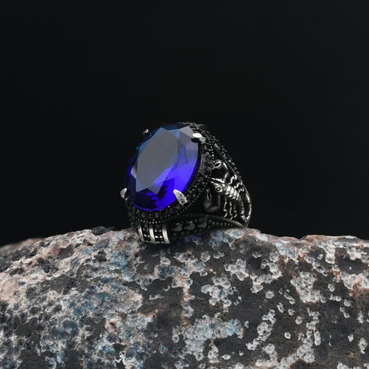 Akrep Figürlü Gümüş Yüzük